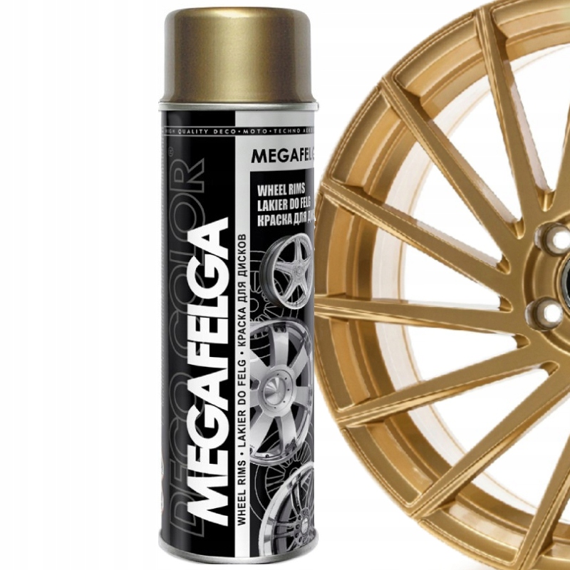 Lakier Spray Farba Do Felg Złoty Połysk