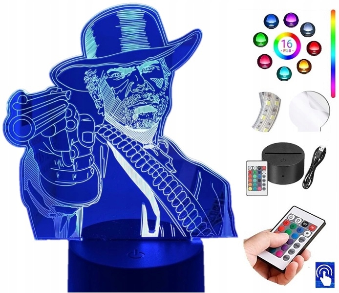 Lampka na biurko Red Dead Redemption LED PLEXIDO