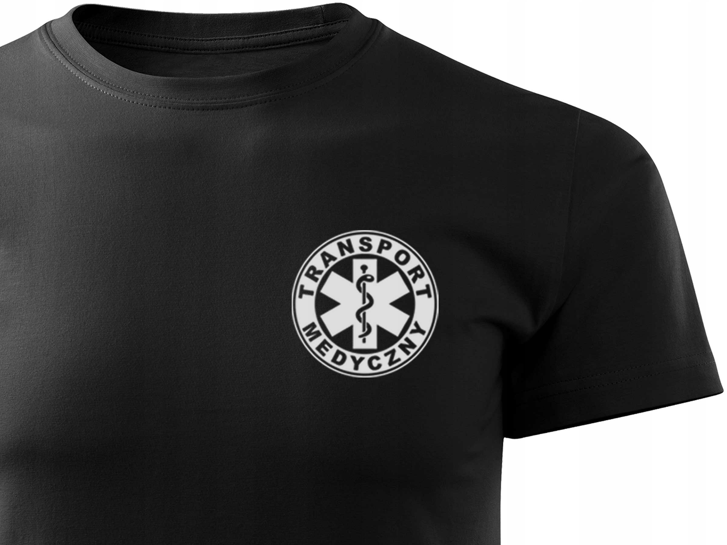 

Transport Medyczny T-shirt Z Nadrukiem Odblaskowym