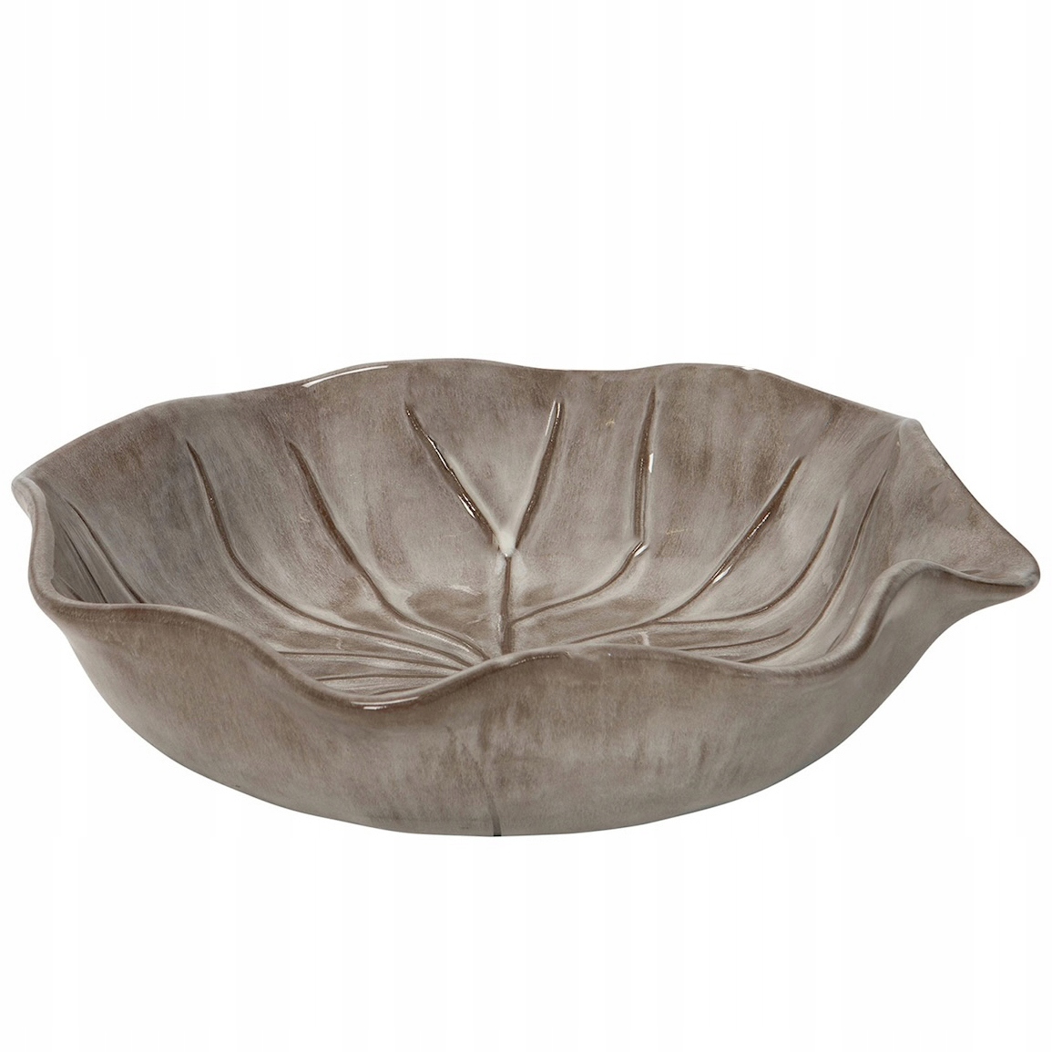 Dekorativní Miska Hliněná Napáječka Podnos Šedá Na Fontánu 30 cm Miska