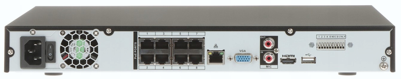 

Rejestrator Ip Dahua 8xPoE NVR4208-8P-4KS2/L 8 kam