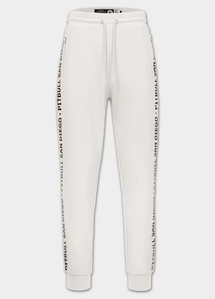 Pánské teplákové kalhoty Pitbull Tape Parker regular střih lampasy L