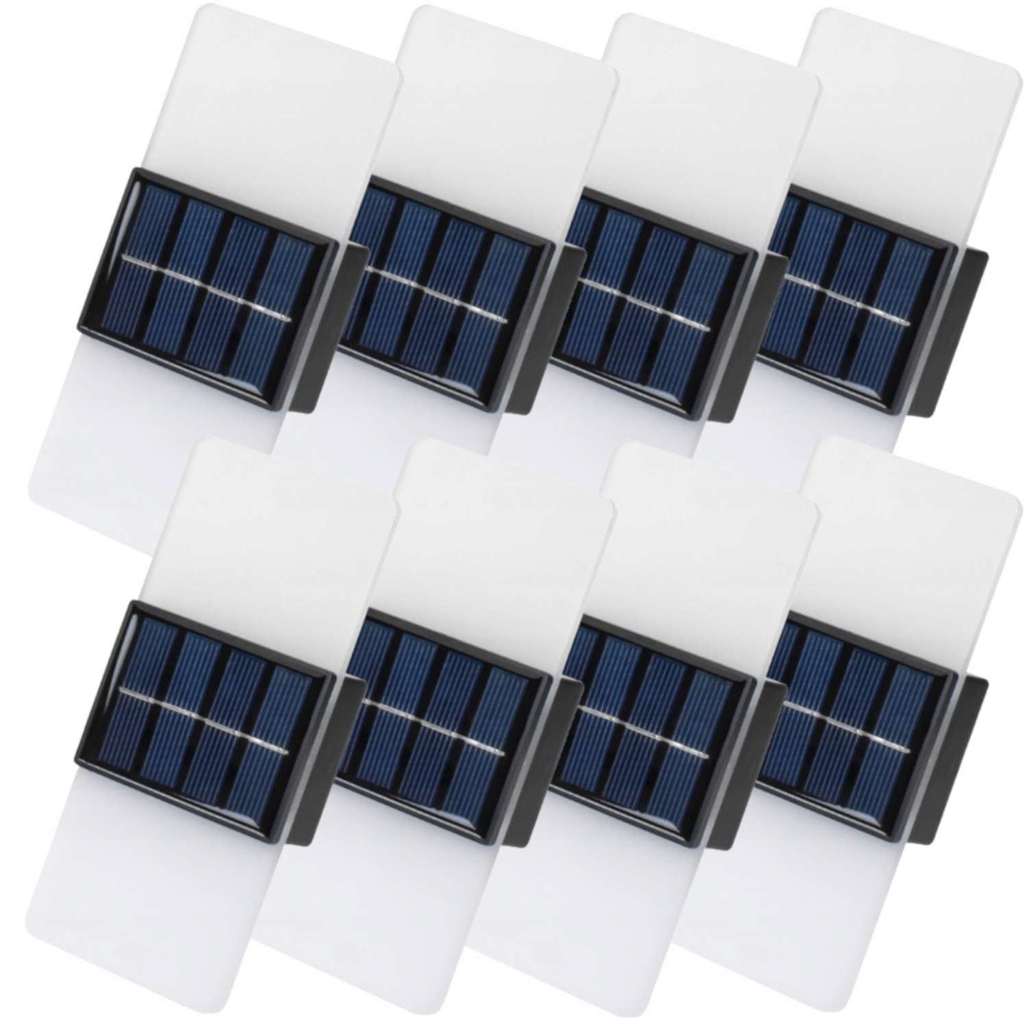 8 x Solární dekorativní zahradní Led lampa Nástěnné svítidlo Osvětlení stěny Fasády