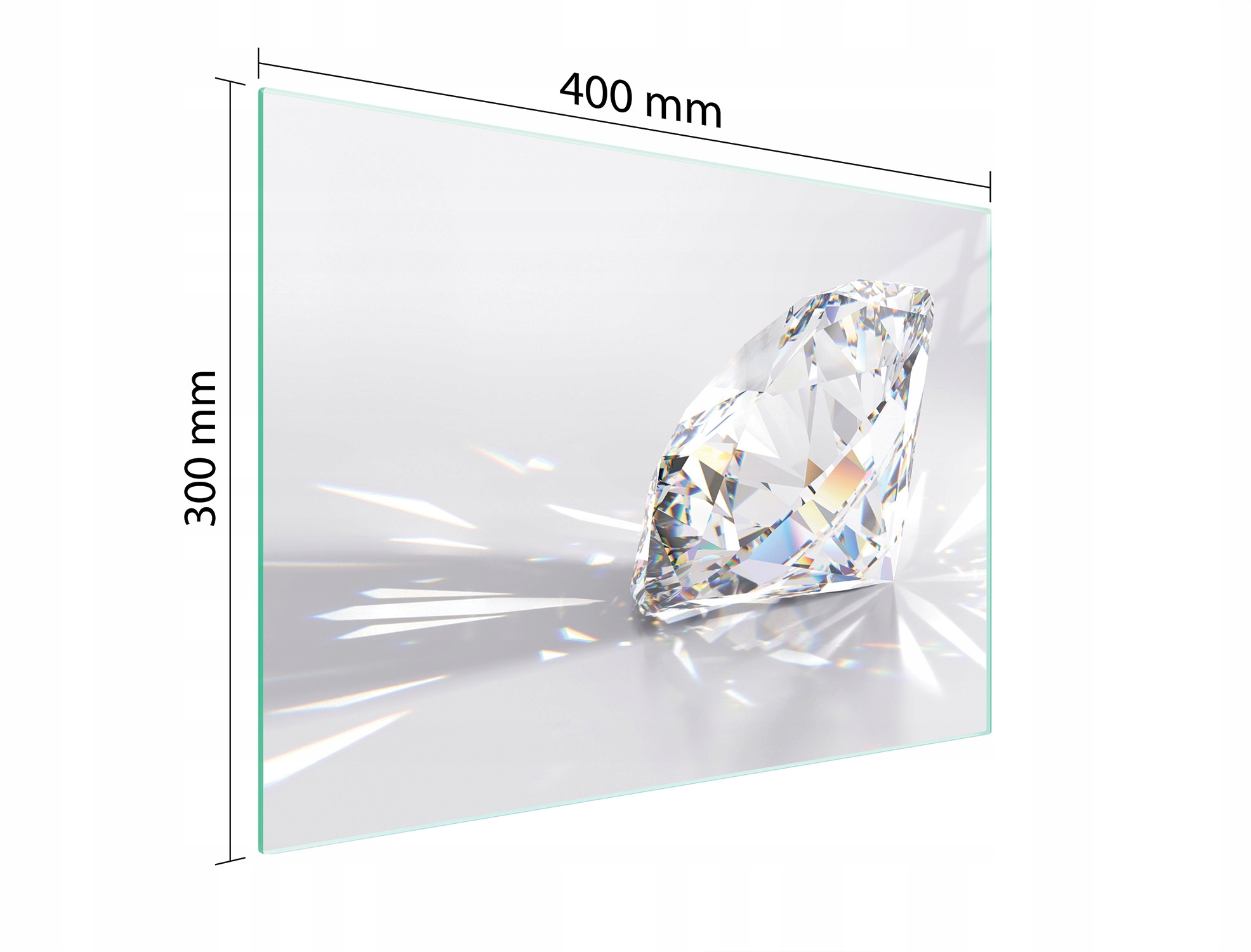 

Szklana Deska Do Krojenia 40x30 Diament