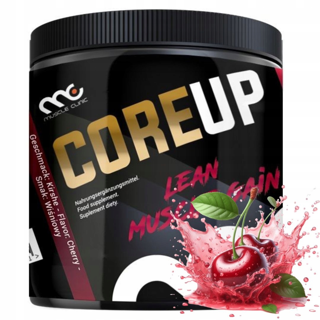 Muscle Clinic CoreUP 300g višeň kreatin cordyceps pískavice monohydrát