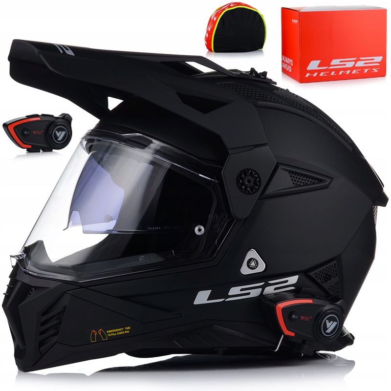 Motocyklová Prilba LS2 MX702 Pioneer Enduro Cross Interkom Vito Bluetooth
