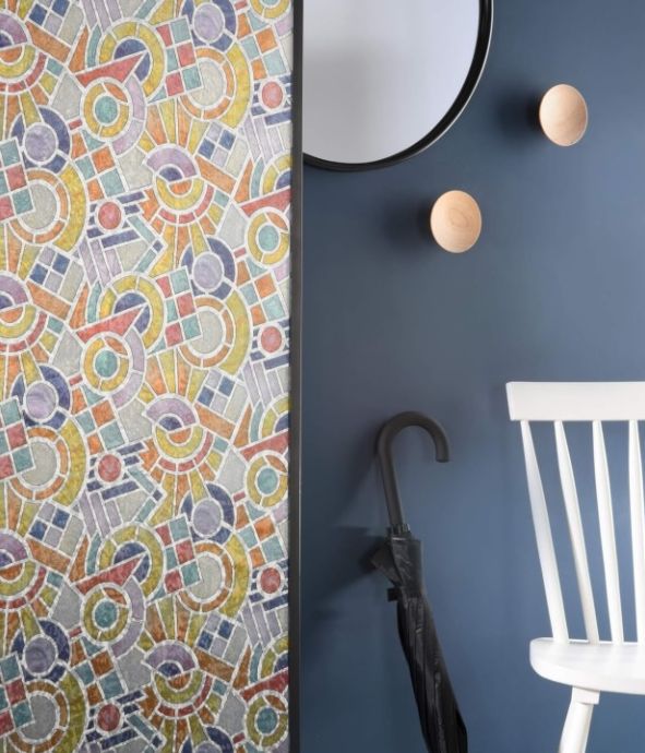 67,5cm FOLIA NA OKNO SZYBĘ SAMOPRZYLEPNA WITRAŻ KOLOROWY Marka Gekkofix