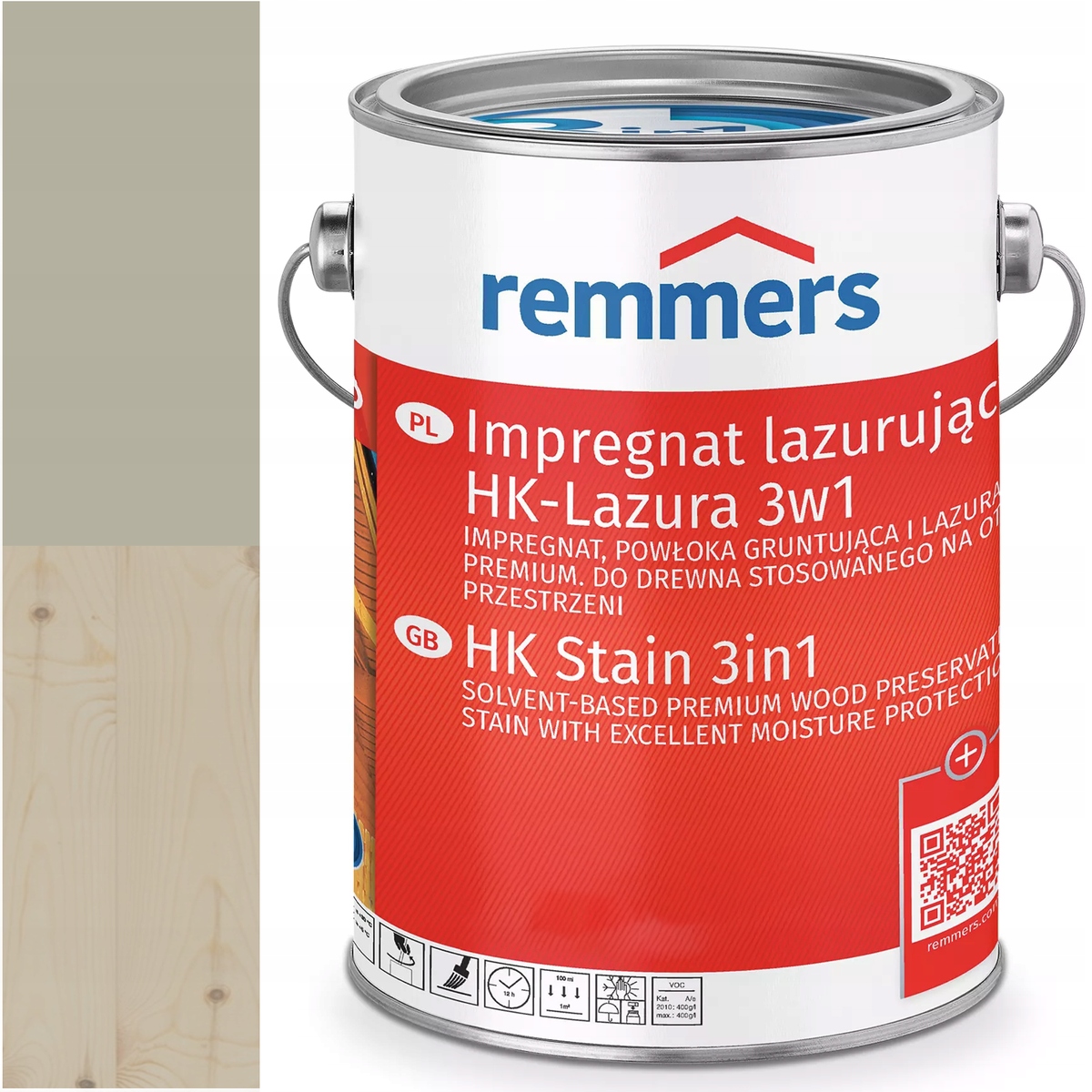 Remmers HK-Lasur Ochranná lazúra na drevo Ral 7032 Sivá Béžová 20L