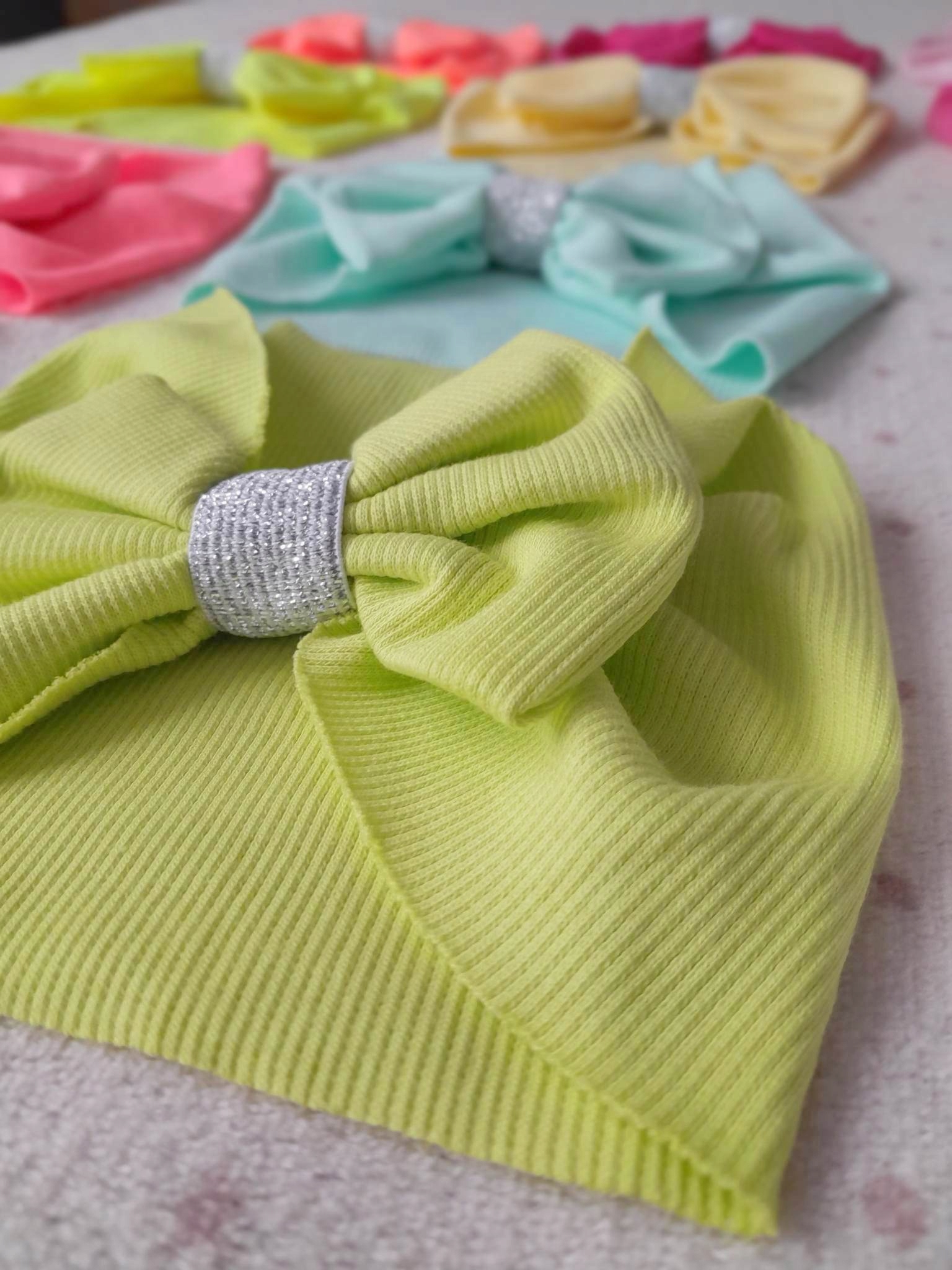 OPASKA WIOSENNA szeroka CYTRYNOWY prążek Rodzaj opaska