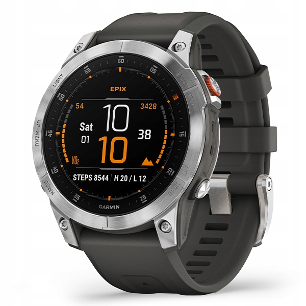 

Garmin Epix 2 Slate Steel Stalowy z szarym paskiem