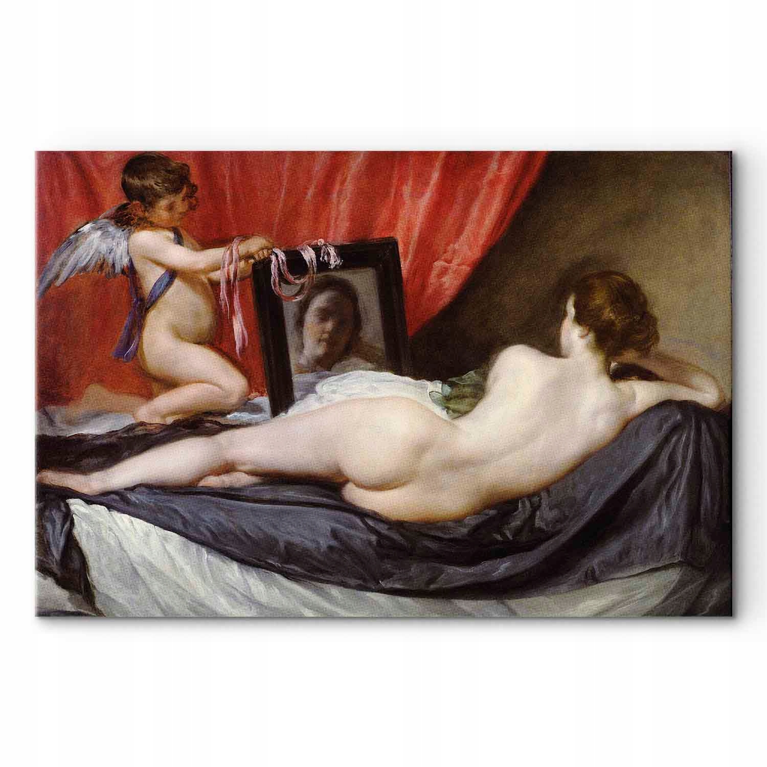 Obraz na plátně canvas Diego Velázquez Venuše se zrcadlem Akt Portrét 60x40 cm