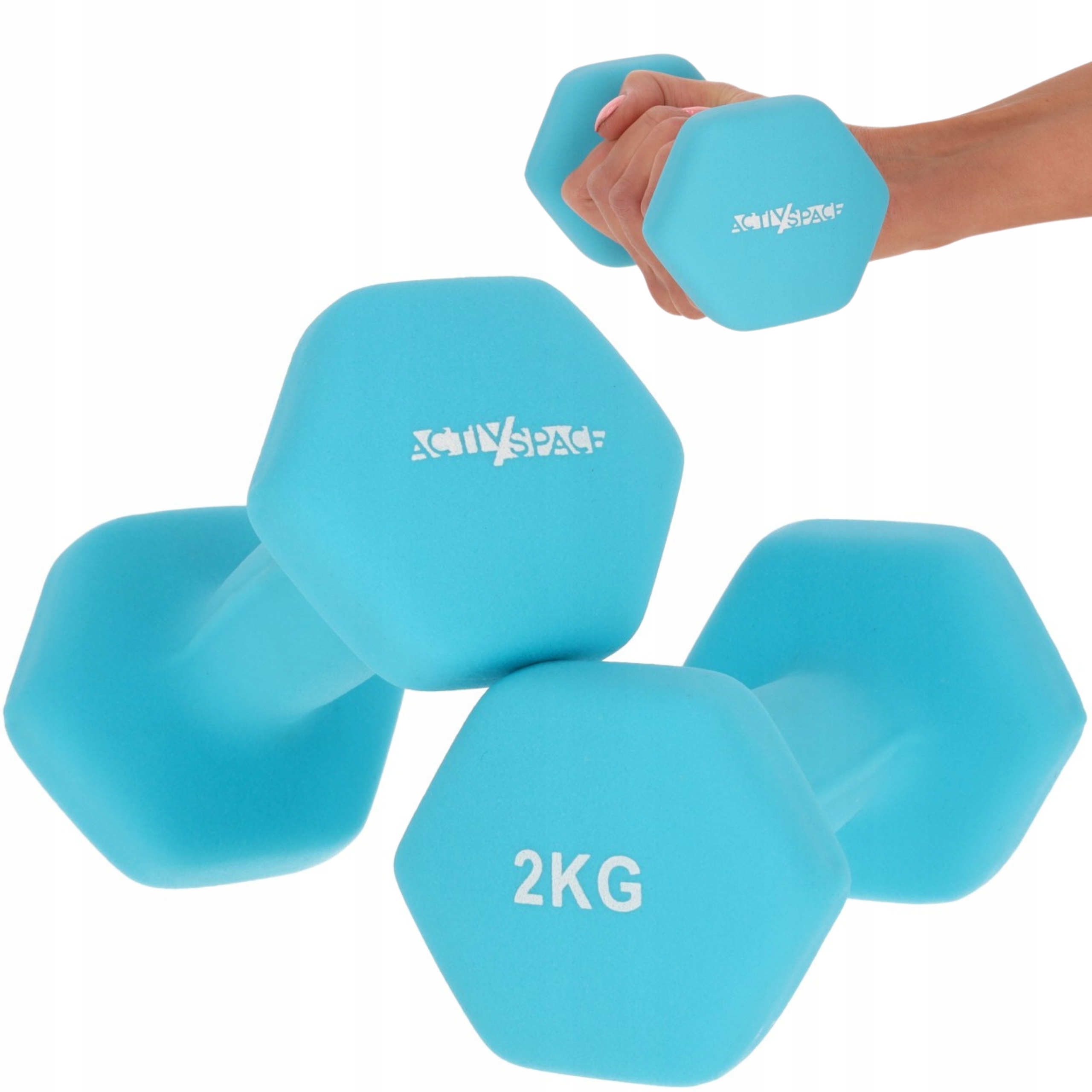 

Hantelki Do Ćwiczeń 2X2KG Ciężarki Hantle Zestaw
