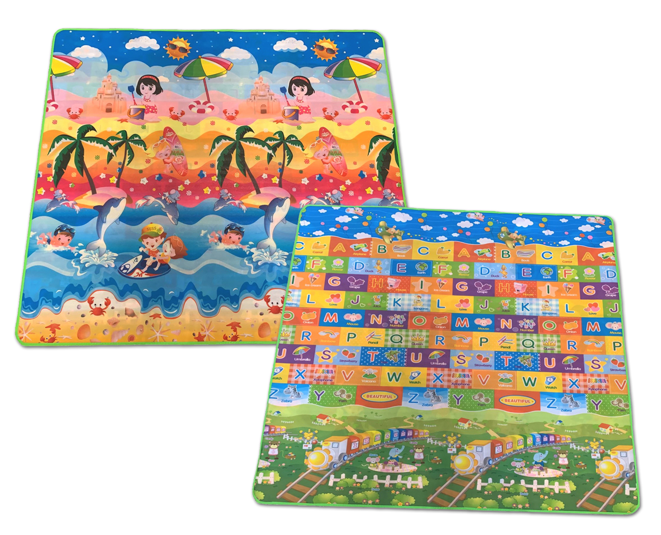 

Dwustronna mata edukacyjna kolorowa 180 x 200 I194