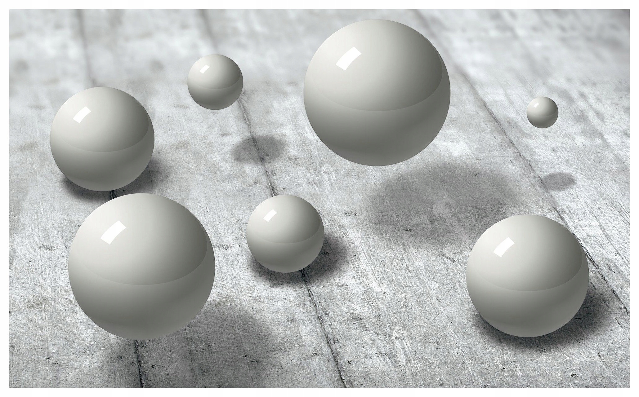 Fototapeta Biele sféry na dreve, vinylová abstrakcia 312x219 lepidlo