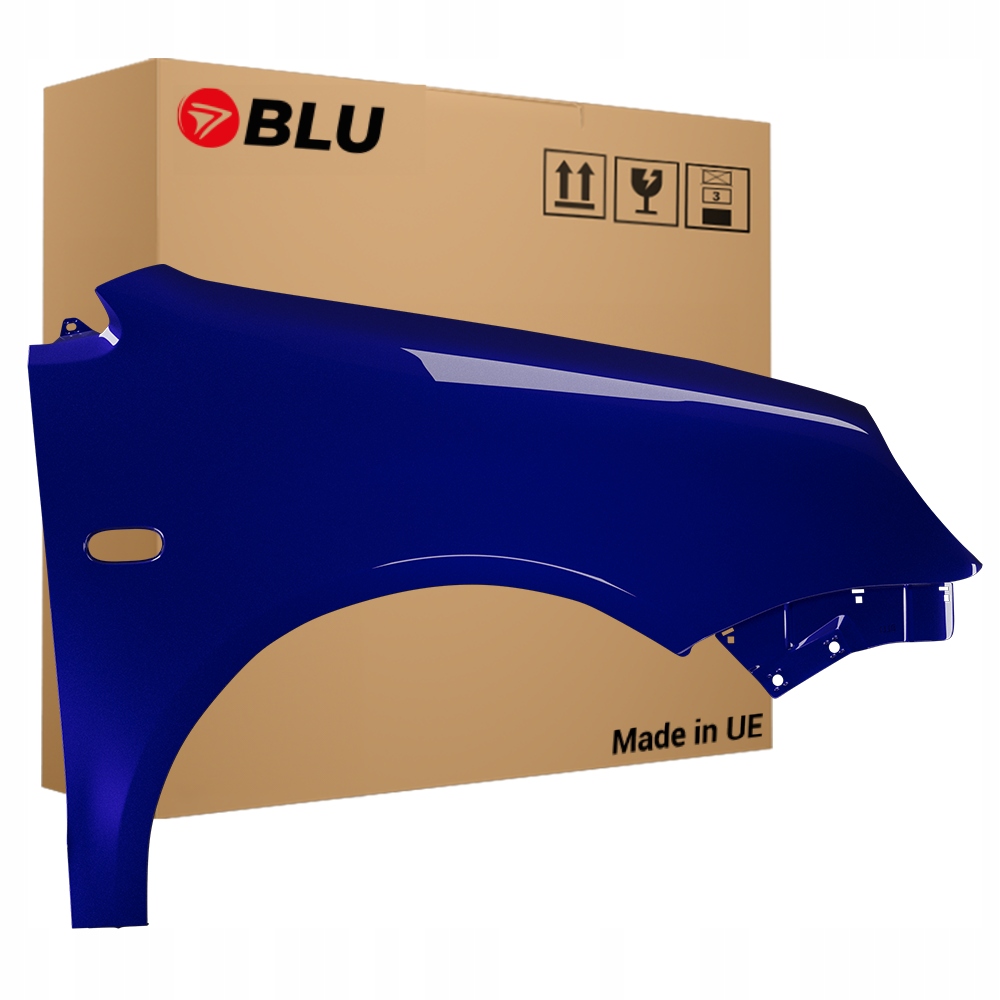 Blu Blatník Vw Polo 9N IV 4 LD5Q pravý modrý 01-05 přední