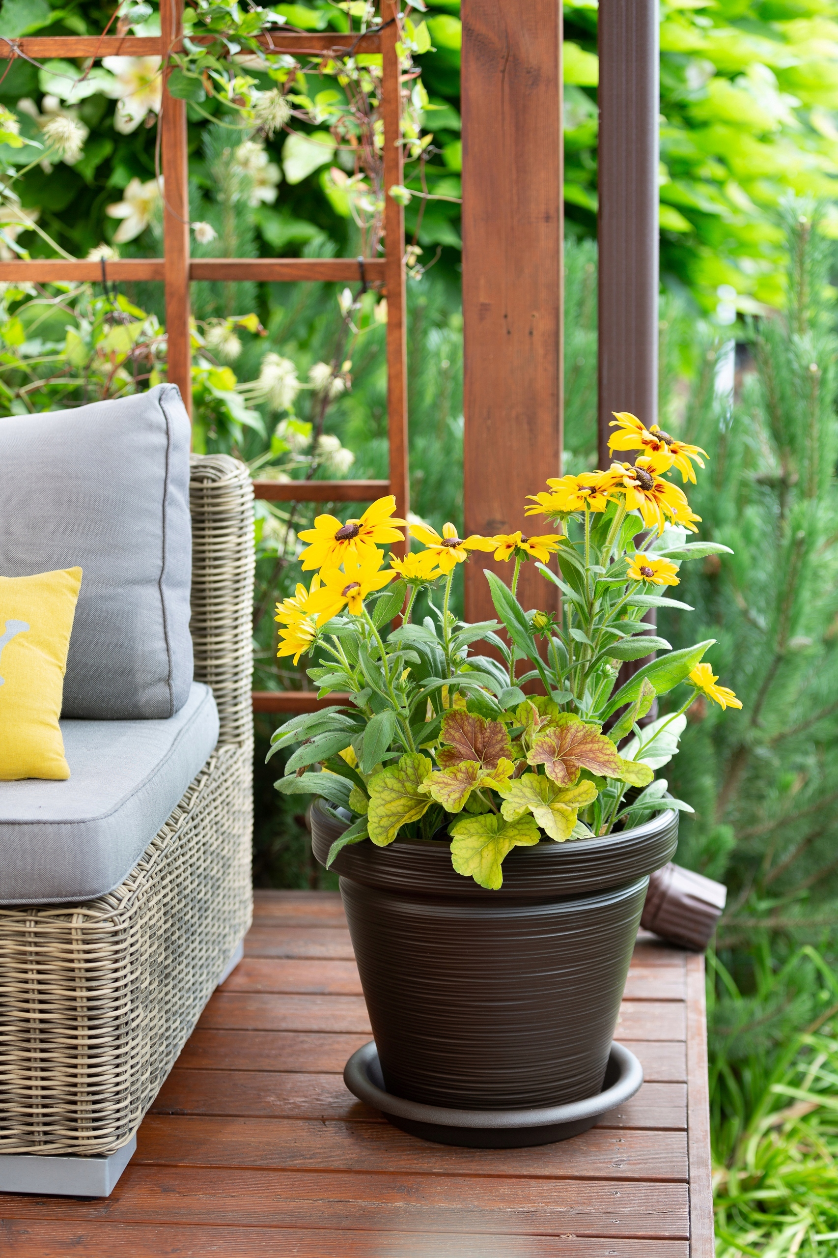 DONICA DONICZKA OGRODOWA 45 CM DUŻA CEGLASTY OSŁONKA WYSOKA Długość 45 cm