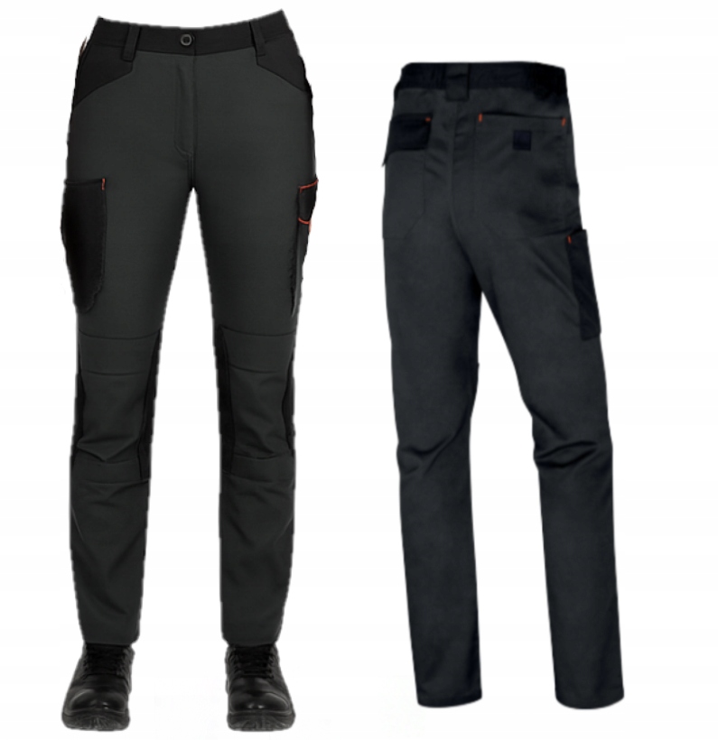 Spodnie Robocze Damskie Stretch Mocne bojówki Elastyczne Delta Plus