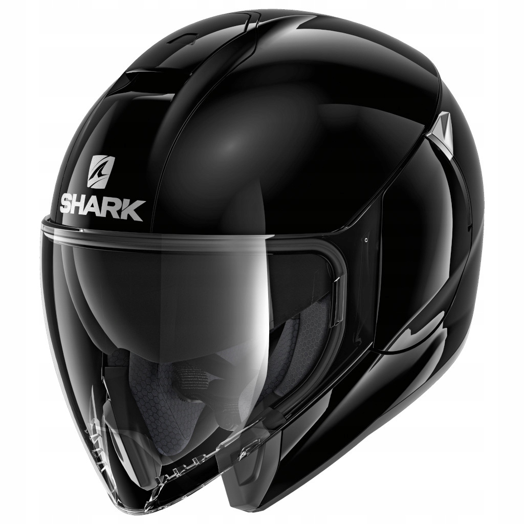 KASK MOTOCYKLOWY JET SHARK CITYCRUISER BLK GLOSS S