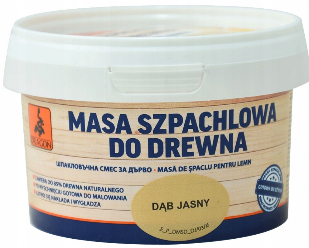 

Dragon Masa Szpachlowa DąbJasny Do Drewna Akrylowa