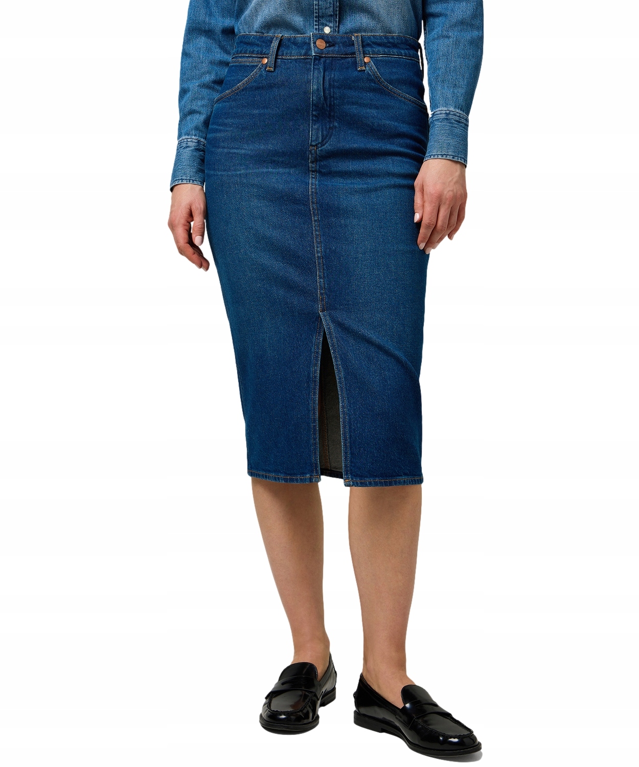 Sukně Wrangler Pencil Skirt 112371161 Homestead Haze S