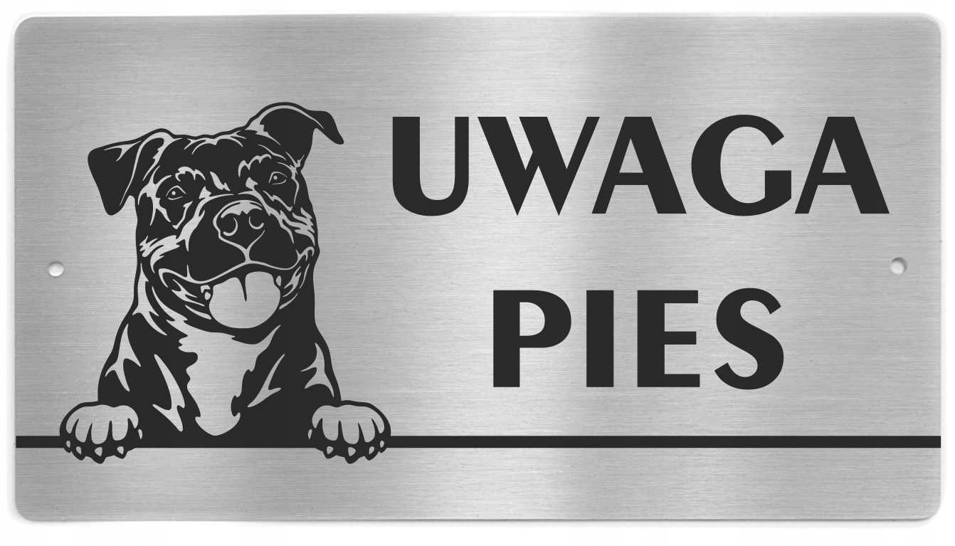 

Tabliczka Uwaga Pies Pit Bull Terrier Pitbull