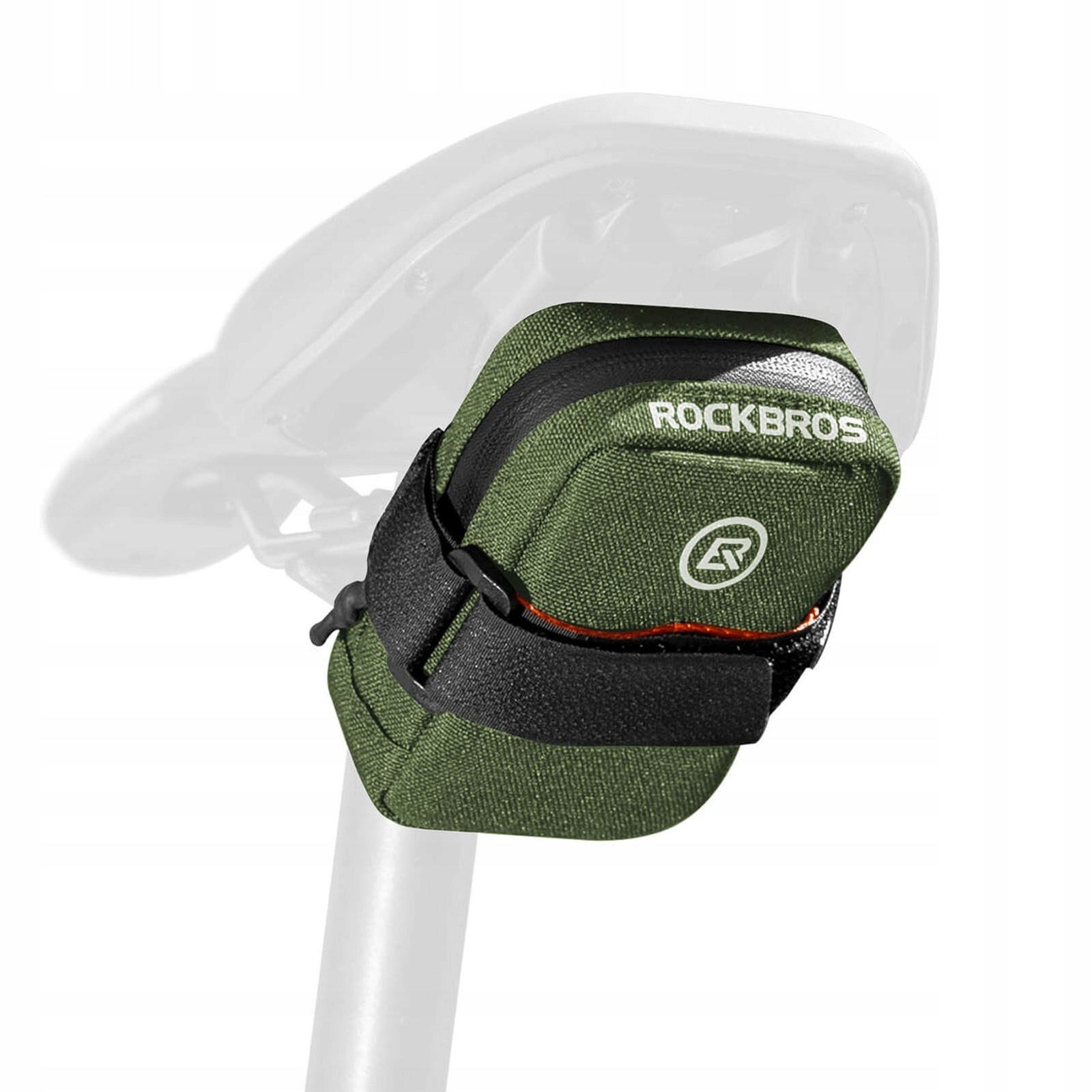 Torba rowerowa podsiodłowa 0.35 l zielona