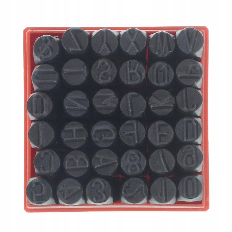 NUMERATORY, ZNACZNIKI - LITERY + CYFRY, 36EL, 8MM, H.R-GMPNLC36-8. Marka maszyny Inna