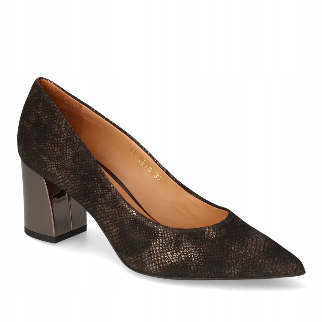 Boty Anis 4916/PMB2120 Hnědé zmije semiš 35