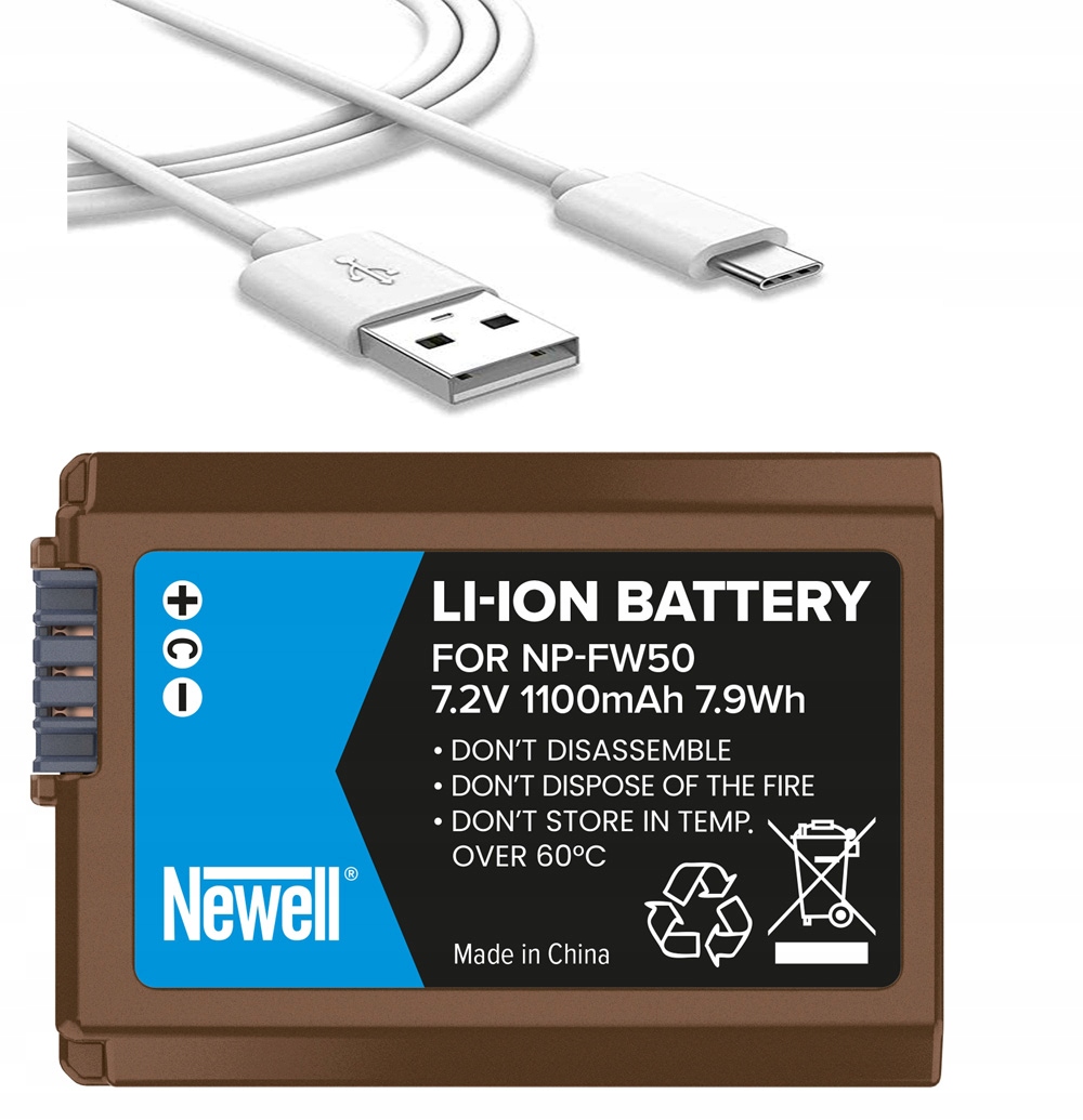 

Akumulator Bateria do Sony Alpha A6400 kabel usb