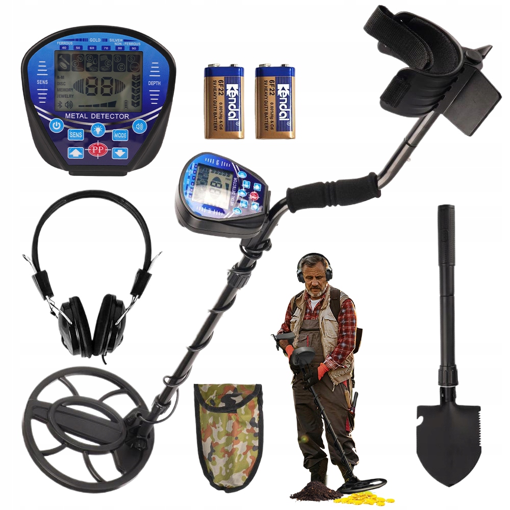 Detektor Kovů Detektor Kovu Velký LCD Nový Pro Děti 104-130 cm