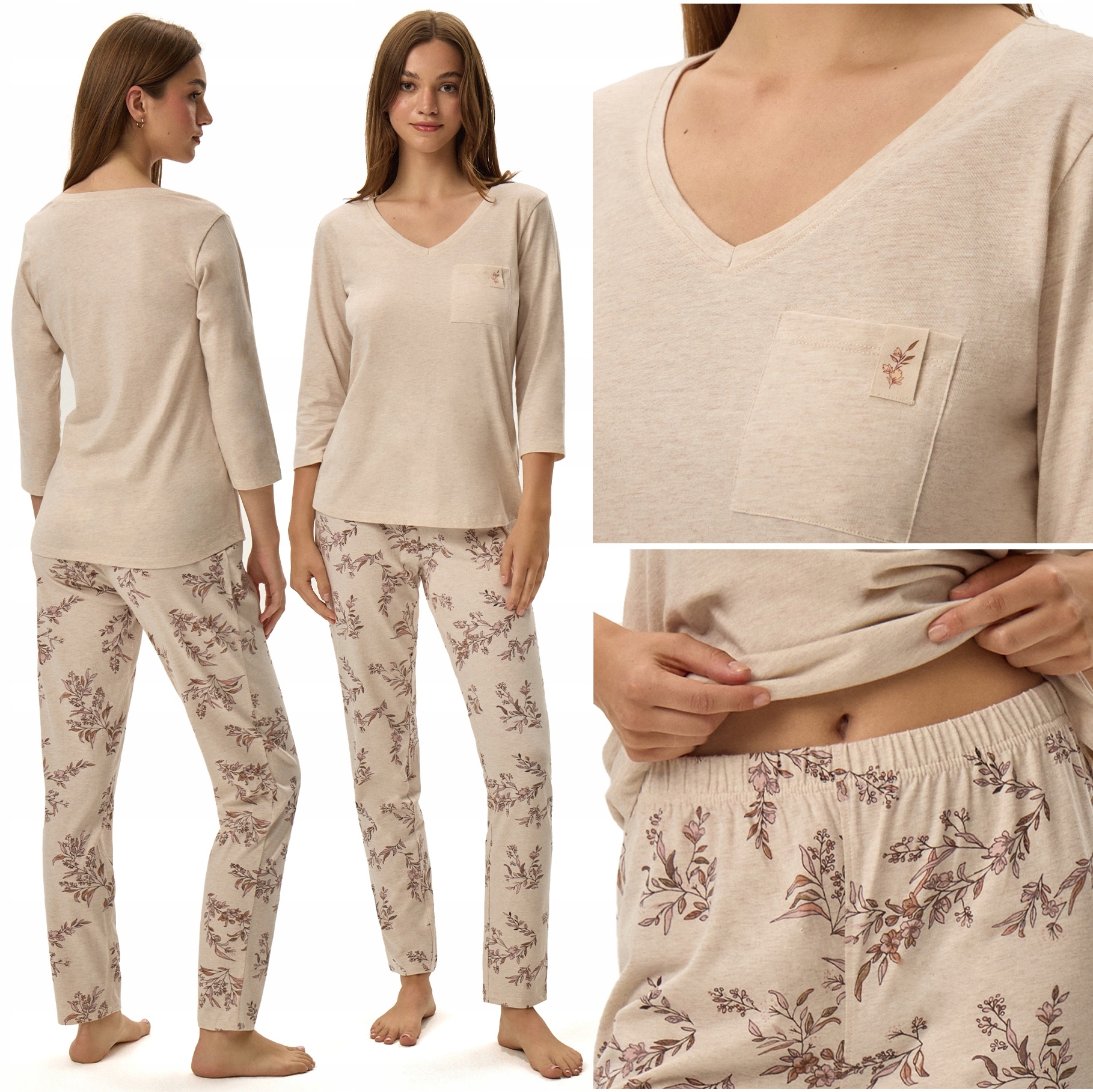 Dámské Pyžamo Henderson Faida Komplet dvoudílný Bavlna S