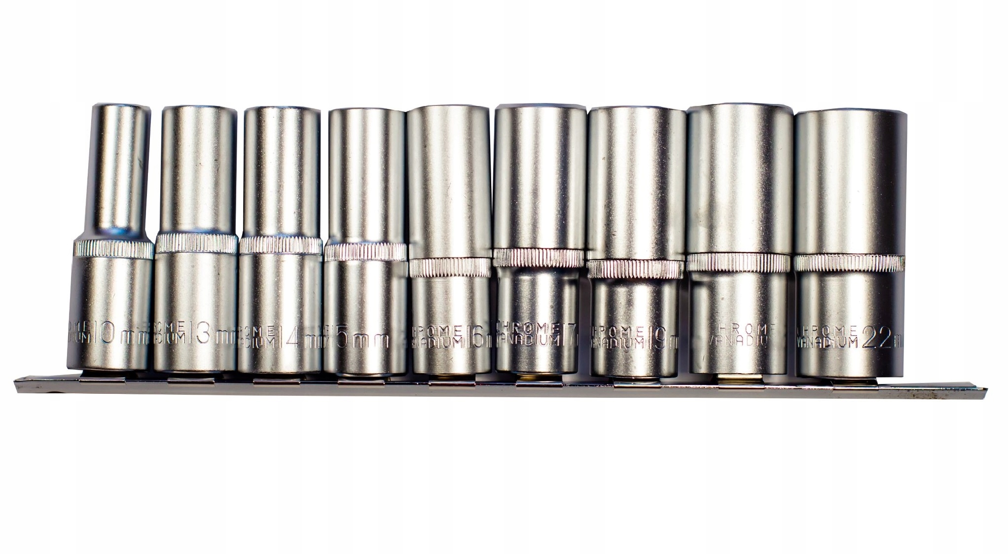 

Klucze Długie Hex Nasadki 1/2 Szynie 9el 10-22mm