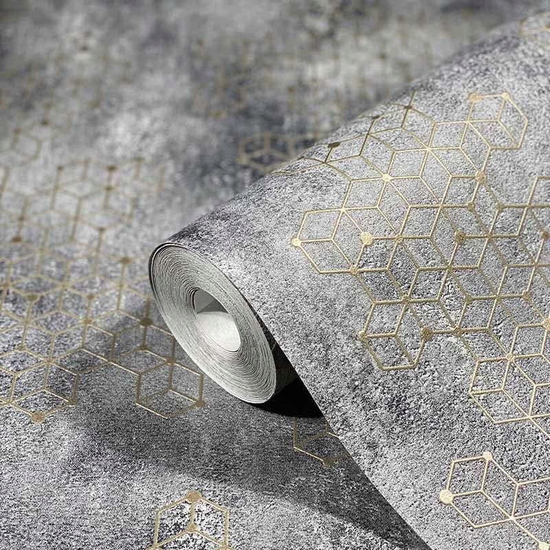 

Tapeta Dekoracyjna Wzór Geometryczny Tynk Beton