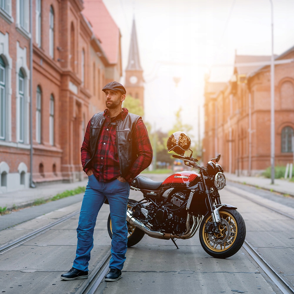 SKÓRZANA KAMIZELKA MOTOCYKLOWA W-TEC TRABACHO, XL Producent W-tec