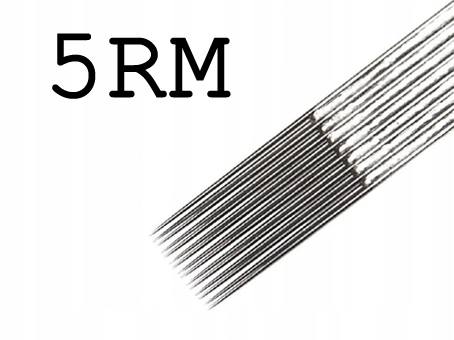 

5RM Round Magnum Igły Do Tatuażu 0,35mm 5szt Igła