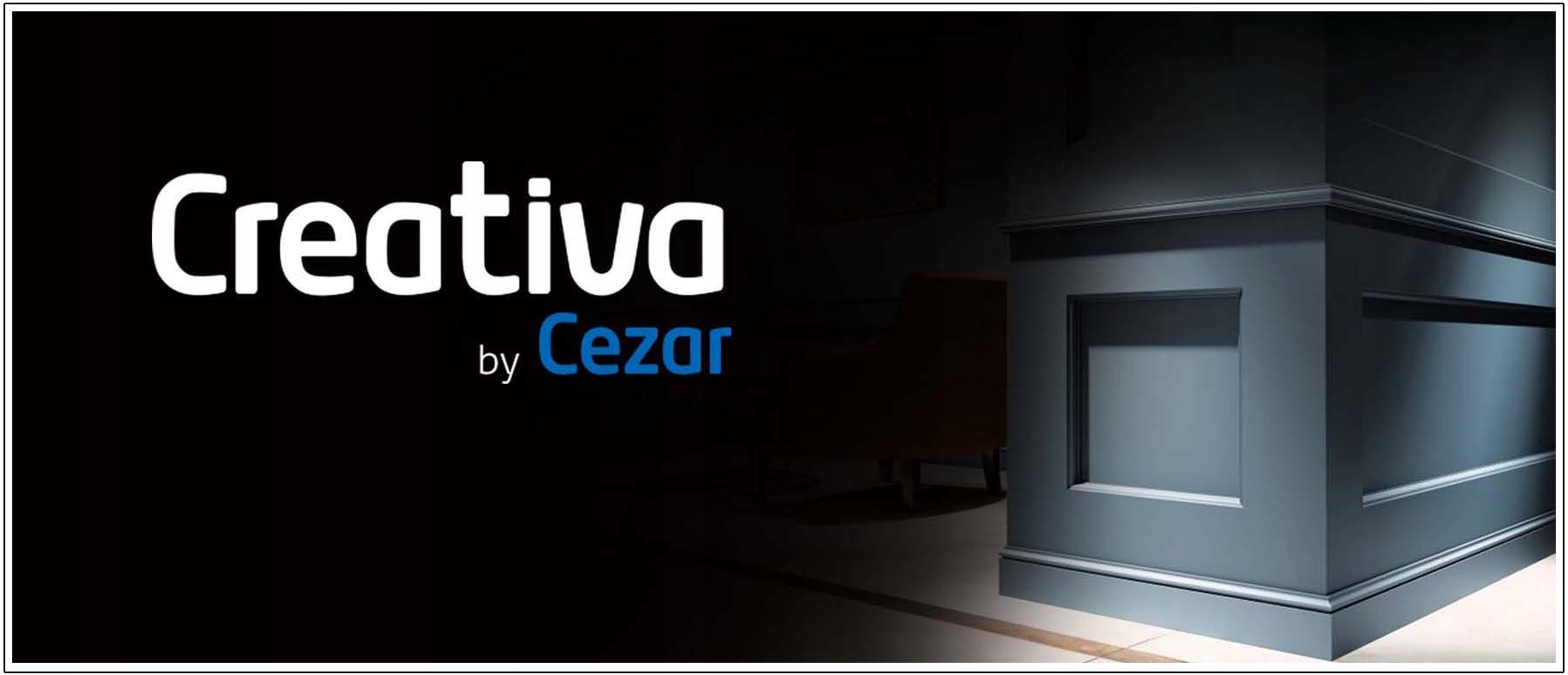 LISTWA biała ŚCIENNA 4x240cm Creativa LPC-14. Sztukateria naścienna. Rodzaj listwa ścienna