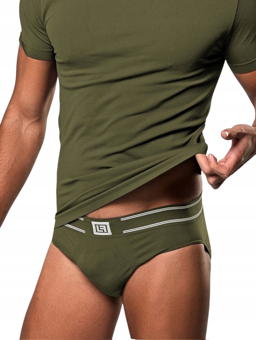 

Slipy Włoskie oddychające męskie Luigi khaki S/m