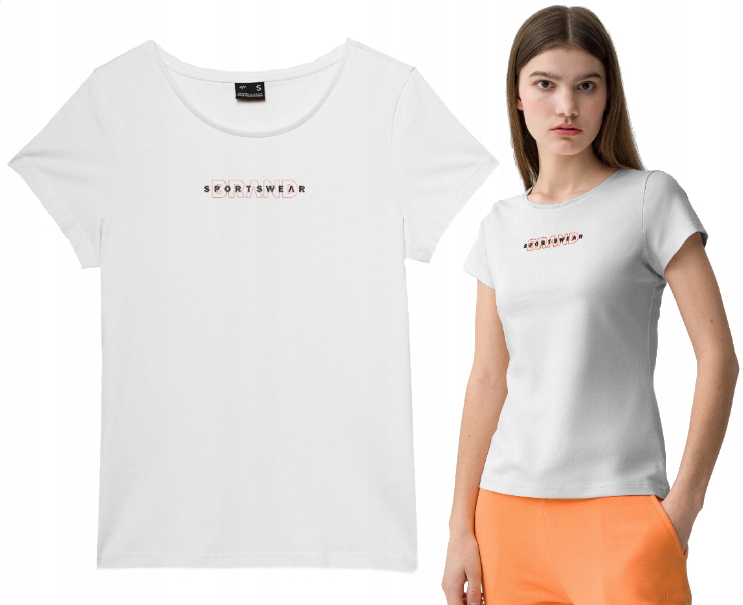 

4F Bluzka Damska Podkoszulka Bawełniana Basic