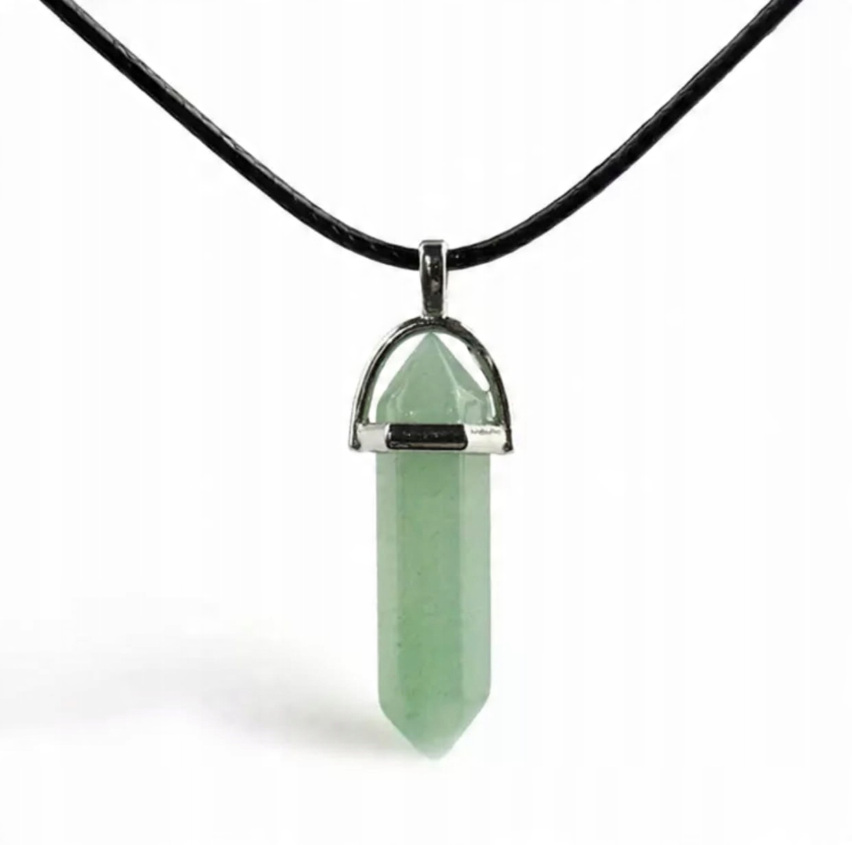 

Naszyjnik amulet talizman rzemyk kamień zielony