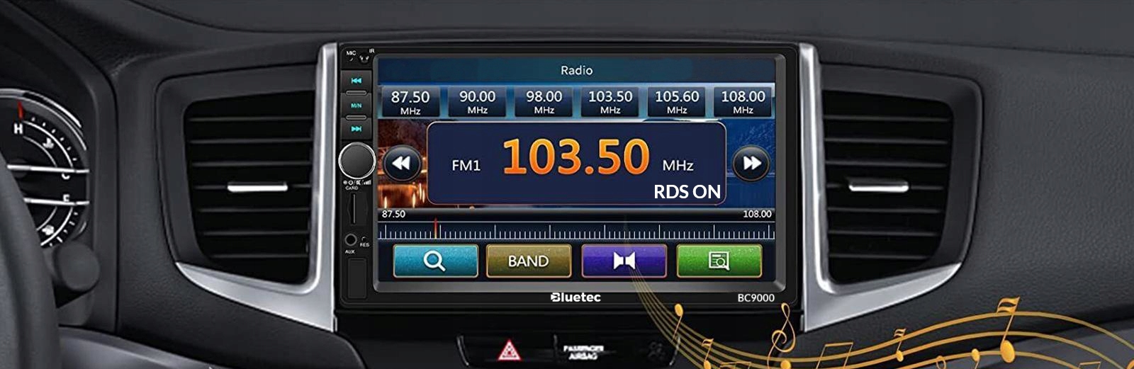 RADIO SAMOCHODOWE BLUETOOTH USB 2DIN WYŚWIETLACZ 7" Model BC9000