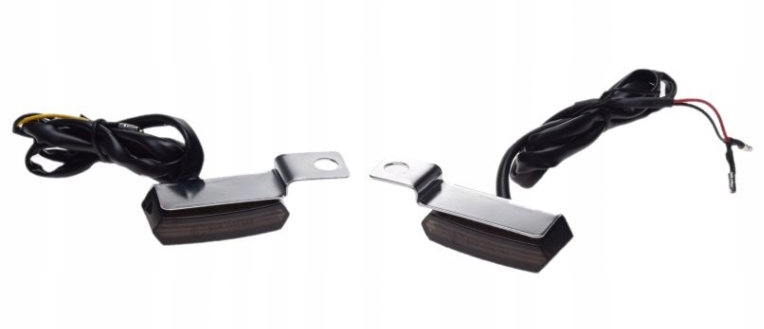 Kierunkowskazy uniwersalne okrągłe chrom Led