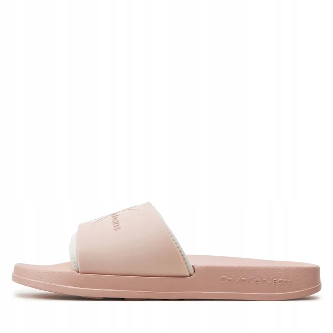 Calvin Klein Jeans klapki SLIDE damskie różowe YW0YW00585 rozmiar 37 Rozmiar 37