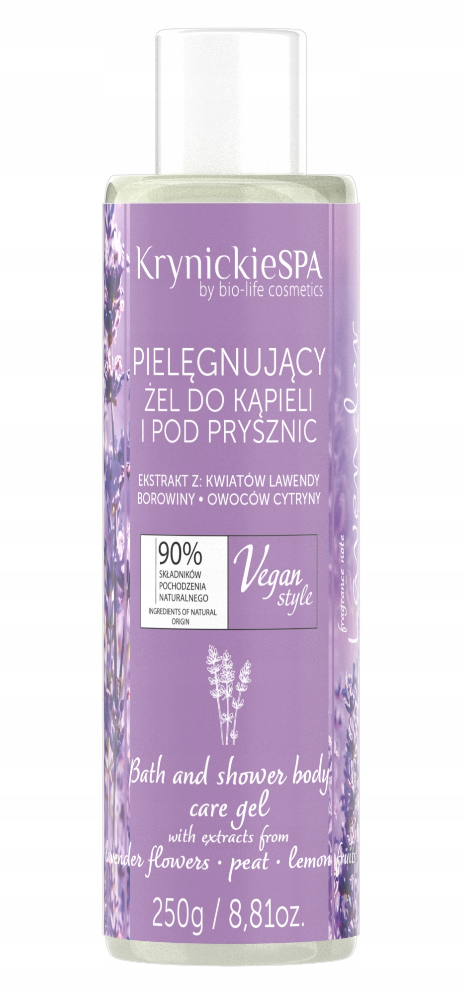 

Krynickie Spa Pielęgnujący żel lawendowe wzgórze