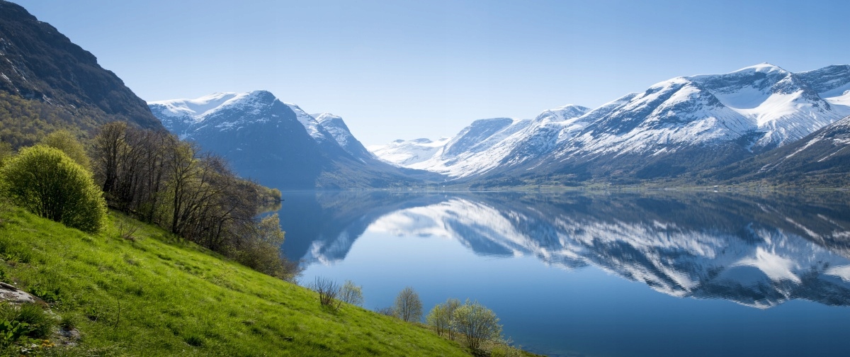 

Tapeta flizelinowa Fiord w Norwegii 250x104