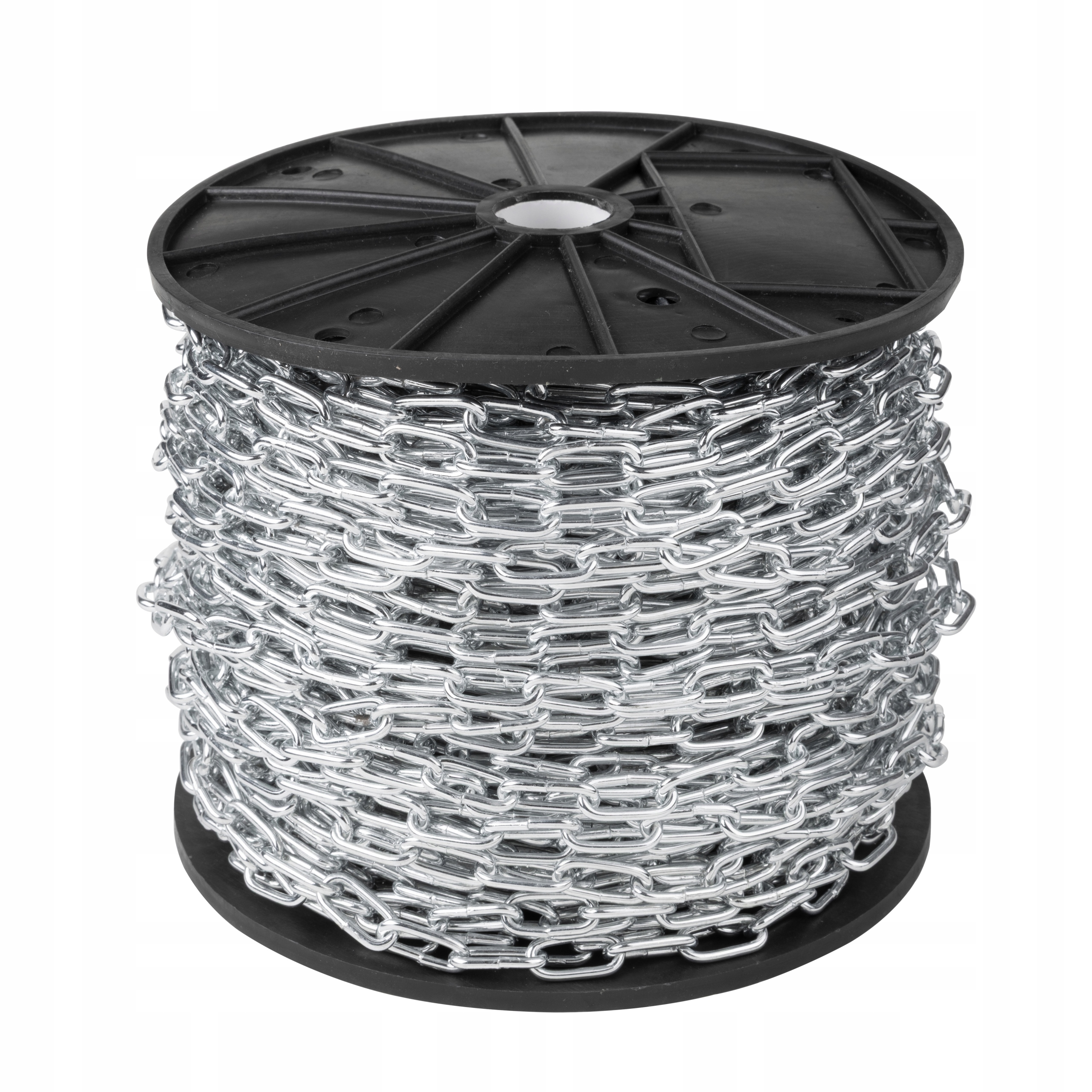 Pozinkovaný řetěz 3 mm 70 m Din 5685/A D1 s krátkým článkem ocel C15 280 kg