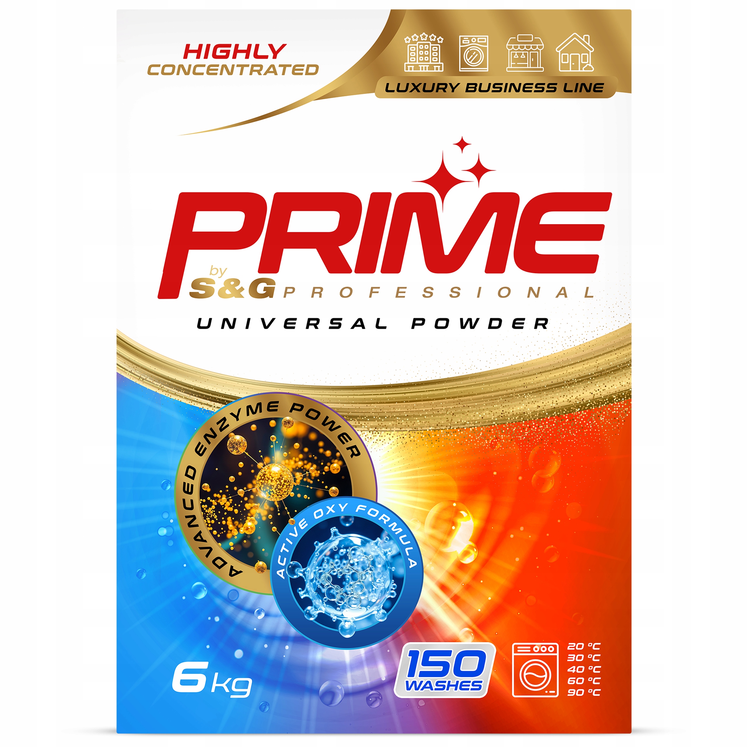 Proszek Do Prania Niemiecki Prime 6 Kg 150Prań Kolor Uniwersalny Koncentrat