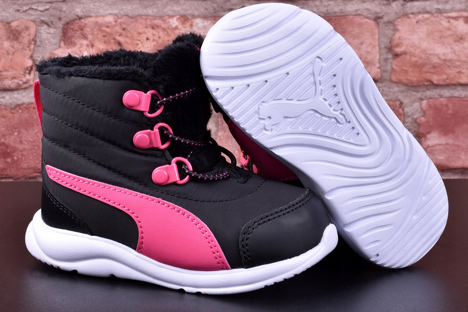 Buty Dziecięce Śniegowce PUMA Fun Racer -02 ocieplane ciepłe kożuch r.33 Bohater / Bajka brak