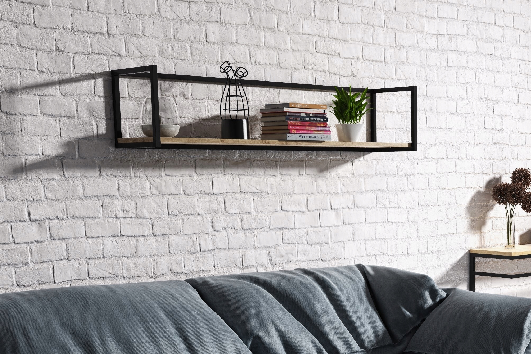 Półka Thea 100cm, w stylu loft, od producenta