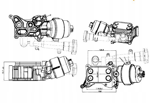 Nrf Chladič Oleje Opel Agila 1.3D 08- Nrf