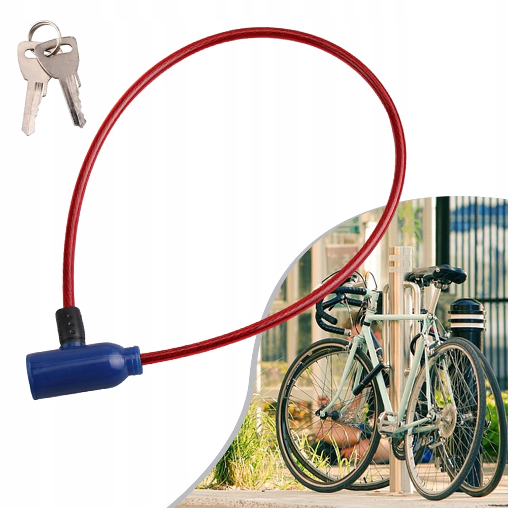 B4 BLOKADA DO ROWERU ZAMEK NA KLUCZ LINKA KOL Marka bez marki